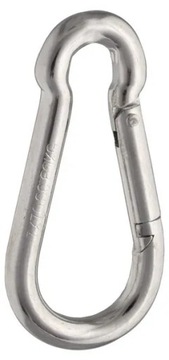 Карабин обычный, оцинкованный, 6 мм.