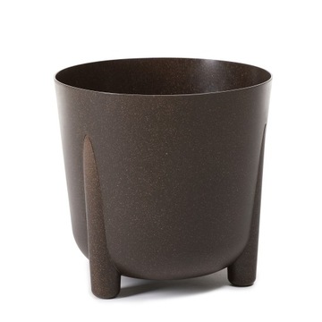 Цветочный горшок Ламела ФРИДА, диаметр 30 см, высота 28,5 см, цвет эко дерева, БЕЖЕВЫЙ