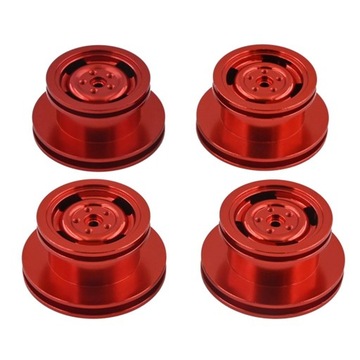 Pack RC Gumowe opony Metalowe felgi Mocowanie piasty do czerwonej piasty