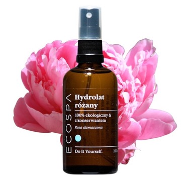 NATURALNY HYDROLAT RÓŻANY WODA RÓŻANA TONIK Z RÓŻY 100 ML ECOSPA