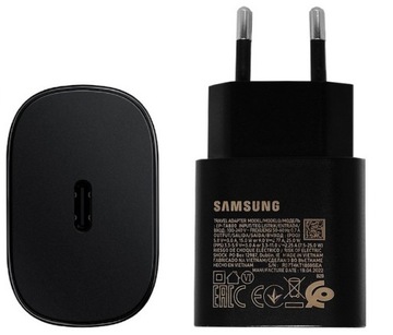 SZYBKA ŁADOWARKA Samsung USB-C 25W CZARNA FAST