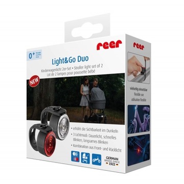 Reer Lampka LED Light&Go Duo Do Wózka, spacerówki, roweru 2sz.