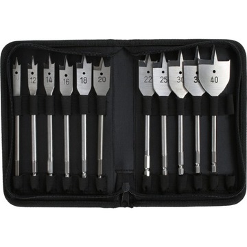 WIERTŁA DREWNO PŁASKIE ŁOPATKOWE PIÓRKOWE PIÓROWE Labor 11szt