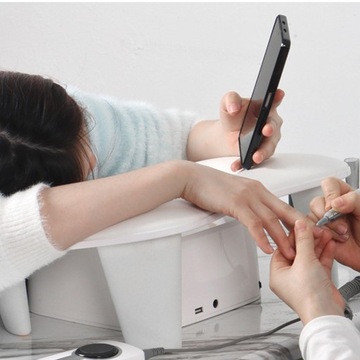 U-образный подлокотник из искусственной кожи, подушка для ногтей, профессиональный подлокотник для дизайна ногтей