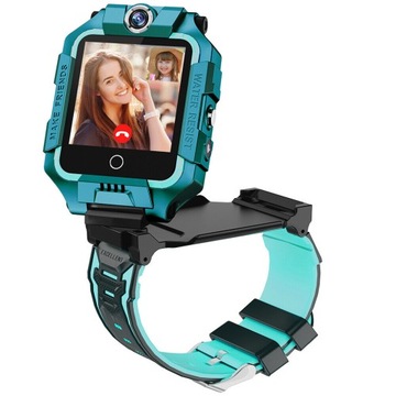Smartwatch Dla Dzieci 4G GPS SOS Zegarek Rozmowy Połączenia SIM Aparat Gry