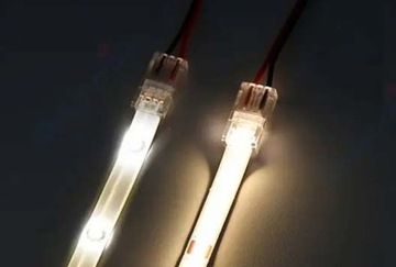 Разъем для светодиодных лент COB IP20 8мм разъем с кабелем