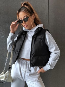 Kamizelka puchowa casual czarna L 40