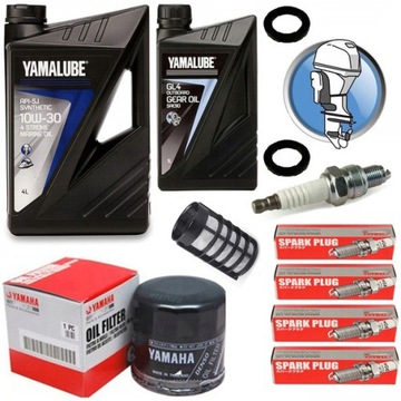 F100A zestaw serwisowy YAMAHA YAMALUBE 10W30 filtr