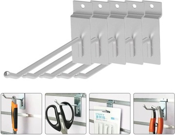 32 шт. крючков и вешалок для хранения в гараже.