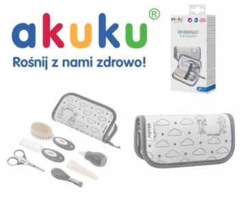 AKUKU Серые хулиганы Косметический набор для ухода за ребенком большой+кейс