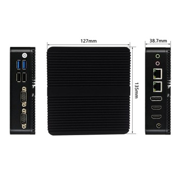 Przemysłowy mini PC fanless M4A LAN COM HDMI DP