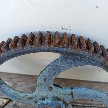 Старая пятиспицевая чугунная шестерня 29,5 см индустриальный лофт ПРЛ своими руками