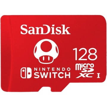 KARTA SANDISK NINTENDO SWITCH microSDXC 128 GB 100/90 MB/s V30 UHS-I U3 + n
