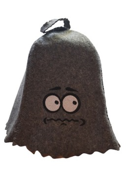 SAUNA CZAPKA SZARA FILCOWA DO SAUNY - OBSERWATOR