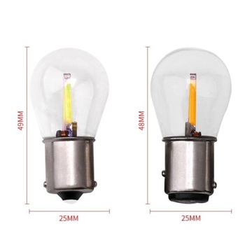 LED COB FILAMENT PY21W BAU15S BIAŁA 12V 24V