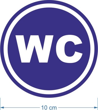 Информационная наклейка на туалет, круглый унитаз, 10 см