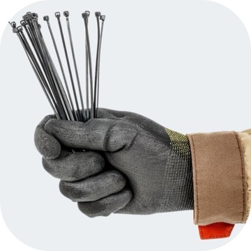 ЧЕРНЫЕ КАБЕЛЬНЫЕ СВЯЗКИ ДЛИННЫЕ СВЯЗИ 7,0х400 мм КАБЕЛЬНЫЕ СВЯЗКИ