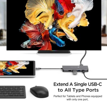 Док-станция NOVOO с тройным дисплеем USB C