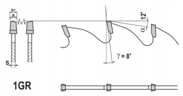 Пила коническая подрезная HM 125x20x3,1-4,1/2,2/24z ГЛОБУС