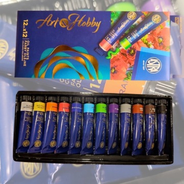 Фарби олійні Astra Art&hobby 12 кольорів x 12 мл