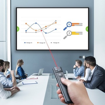 BASEUS WIELOFUNKCYJNY WSKAŹNIK LASER DO PREZENTACJI PILOT DO LAPTOPA USB-C