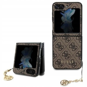 Plecki Guess do Samsung Galaxy Z Flip 5 4G Charms brązowy