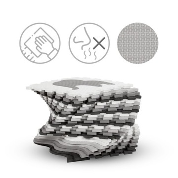 MATA PIANKOWA EDUKACYJNA PUZZLE PIANKOWE XXL KIDWELL HAPPY