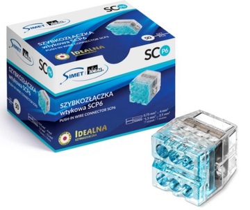 БЫСТРОРАЗЪЕМНЫЙ РАЗЪЕМ 6 контактов 0,75-4 мм SIMET 1 шт.