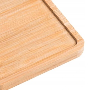 Деревянный поднос для ванной комнаты