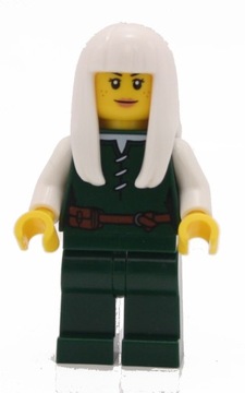 LEGO kobieta zamek białowłosa figurki
