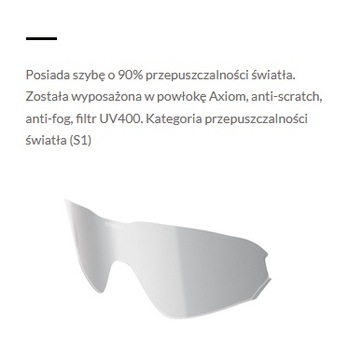 Okulary Rowerowe Tripout Infinity Czarne Sz. Clear