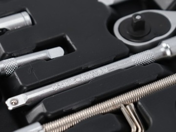 Набор торцевых ключей с трещоткой 1/4 46 шт. МЕГА