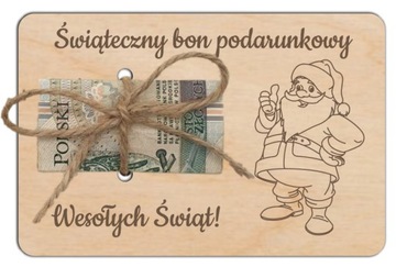 Bon podarunkowy na ŚWIĘTA MIKOŁAJA Bon świąteczny Karta świąteczna Prezent