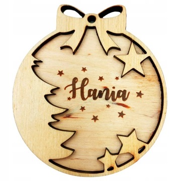 BOMBKA DREWNIANA Z TWOIM GRAWEREM EKO PIĘKNA