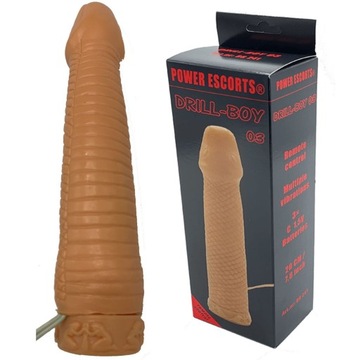 Power Escorts Drill Boy 03 - Wibrator półrealistyczny na pilota