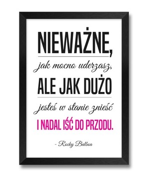 Obraz na ścianę z pięknym życiowym napisem cytatem