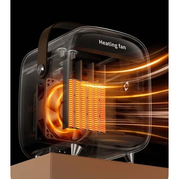 INF Elektryczny termowentylator ceramiczny w stylu retro