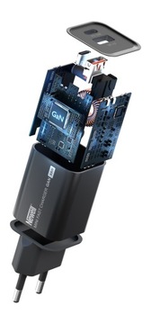 Сетевое зарядное устройство Newell GaN 33 Вт, порт USB типа A и разъем USB-C