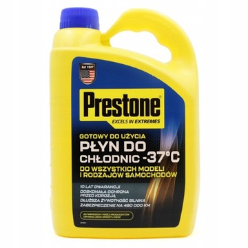 Płyn chłodniczy Prestone 4L -37st 100% mieszalny