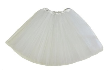 # SPÓDNICZKA TIULOWA TIUL SPÓDNICA TUTU 50cm BIAŁA