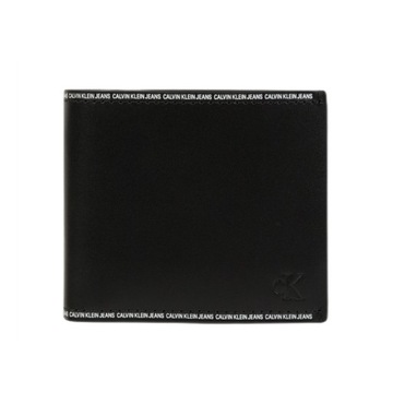 -25% CALVIN KLEIN JEANS SKÓRZANY PORTFEL MĘSKI BILLFOLD CZARNY