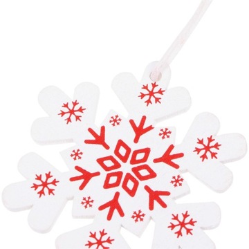 ДЕРЕВЯННЫЕ ЕЛОЧНЫЕ ПОДВЕСКИ ШАРЫ-СНЕЖИНКИ 3 шт. ЁЛОЧНЫЕ УКРАШЕНИЯ