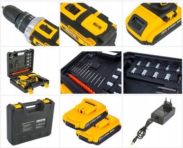 УДАРНЫЕ ДРЕЛЬ-ОТВЕРТКИ НАСАДКИ 2xAKU 20V