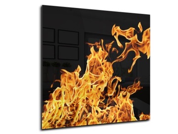 dekor szkło panel hartowany HD 50x50 ogień