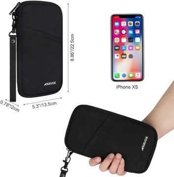 ЧЕХОЛ ДЛЯ ПАСПОРТА ПУТЕШЕСТВЕННЫЙ КОШЕЛЕК С RFID-ЗАЩИТОЙ