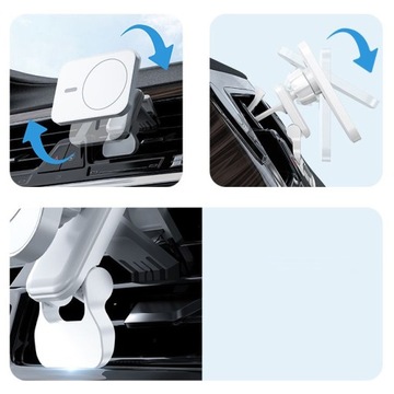 АВТОДЕРЖАТЕЛЬ QI БЕСПРОВОДНОЕ ЗАРЯДНОЕ УСТРОЙСТВО для MAGSAFE для IPHONE 15W