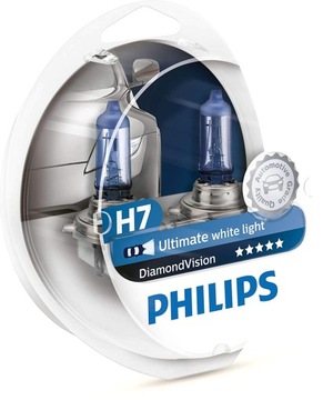 PHILIPS H7 DIAMOND VISION 5000k КСЕНОНОВЫЙ ЭФФЕКТ