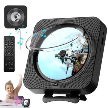 Nástěnný Multifunkční CD Přehrávač Bluetooth 5.1 6 Světel Na Pozadí Fm Rádio