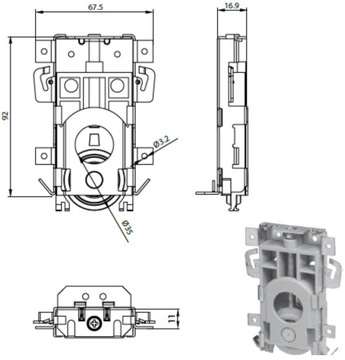 Направляющая тележка для колес и роликовых дверей Indeco