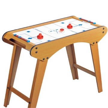 АЭРОХОКЕЙ ХОККЕЙ, ДЕРЕВЯННЫЙ СТОЛ ДЛЯ ИГРЫ В ВОЗДУШНЫЕ НОГИ.